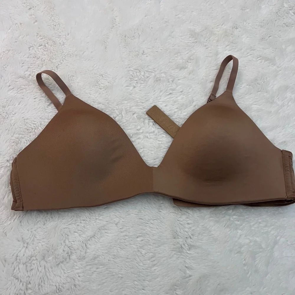Skims Women's Wireless Lightly Lined Bra Sienna Brown BR-WRL-1889 Size 34C NWT - Picture 3 of 11